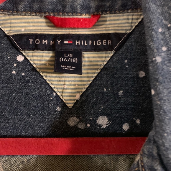 Boys Denim Tommy Hilfiger Jacket - Picture 3 of 6